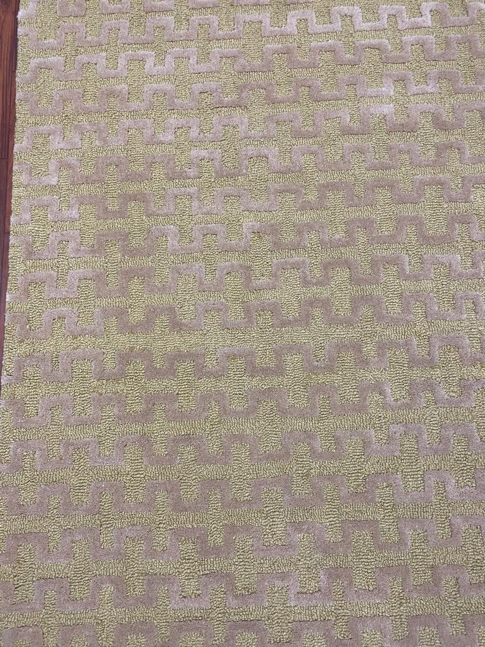 MODERN HAND TUFTED WOOL & SILK AREA RUGS FOR LIVING ROOM BEDROOM – HOME DECOR
