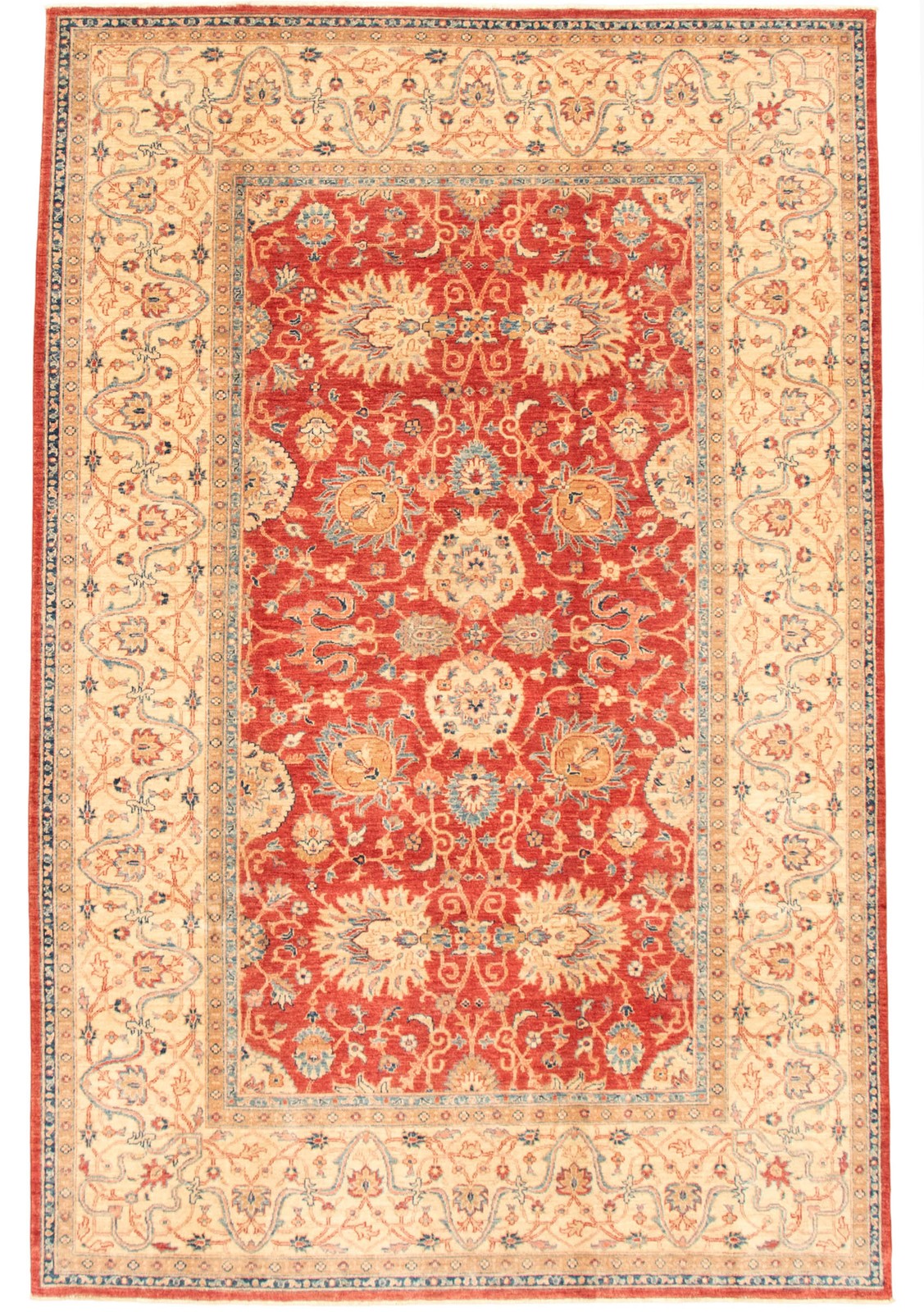 6’6″ x 9’10” Hand Knotted Area Rug Traditional Oriental Wool Carpet
