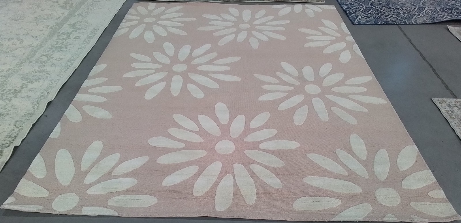 PINK / IVORY 8′-0″ x 10′-0″ Back Stain Rug, Reduced Price 1172777301 SFK914P-8