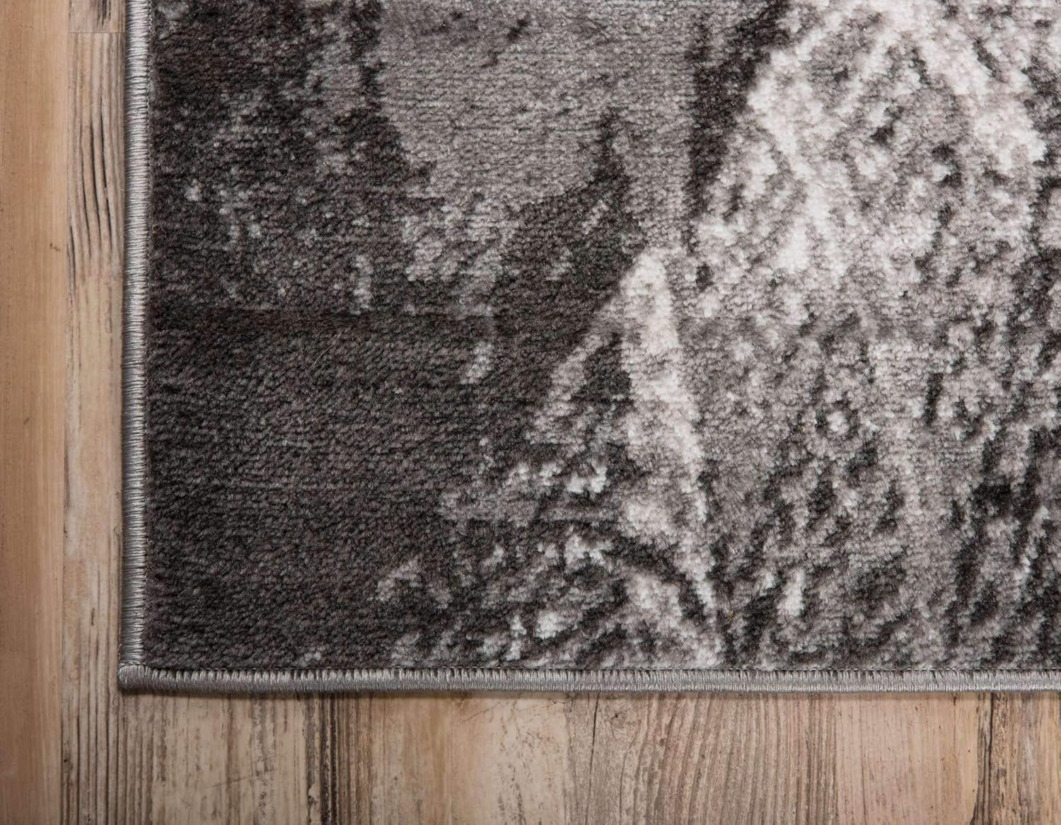 Sofia Collection Dark Gray Area Rug – Albert 9′ x 12′ Rectangle