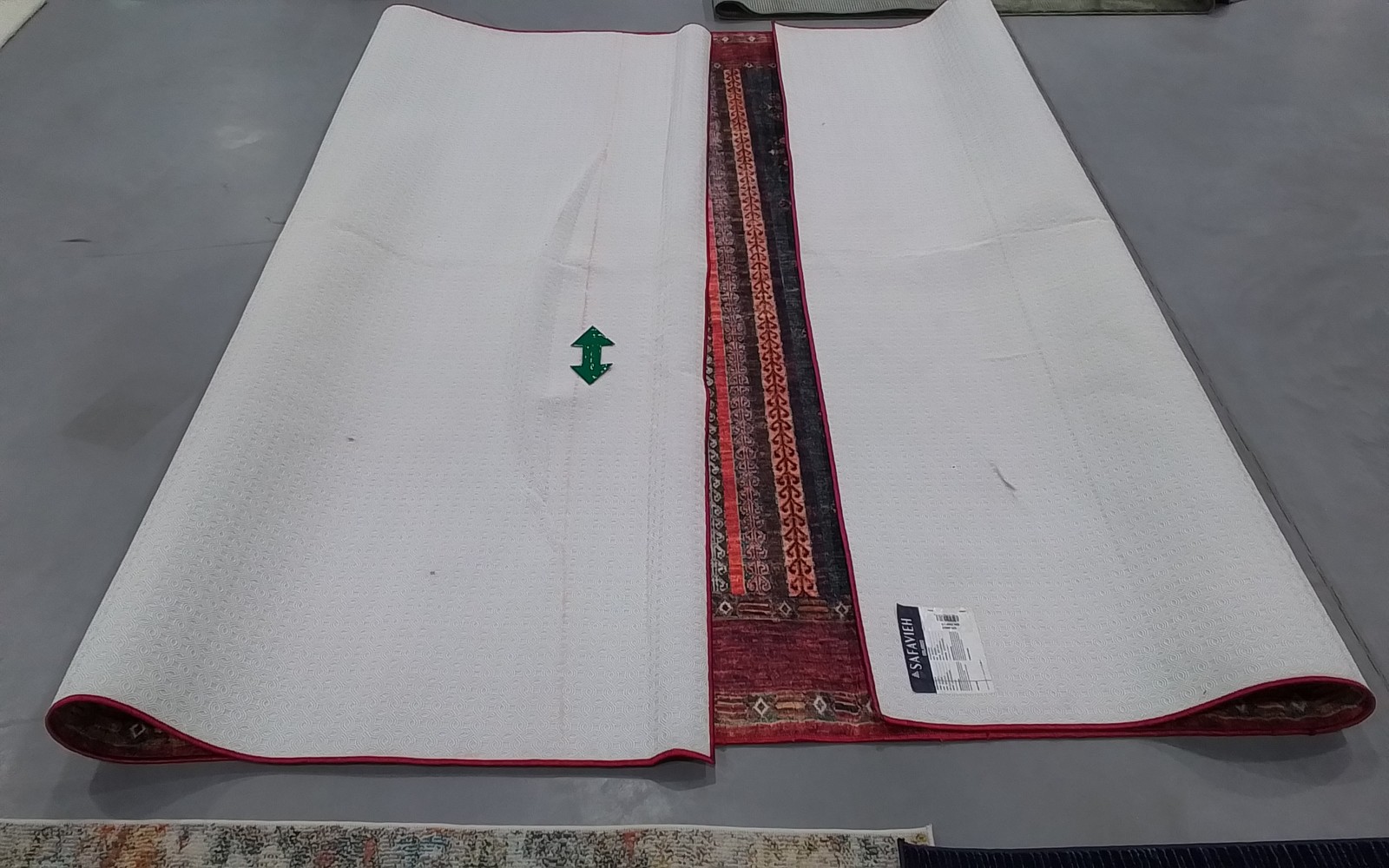 RUST / BLUE 9′-0″ x 12′-0″ Back Stain Rug, Reduced Price 3172810120 ORL750P-9