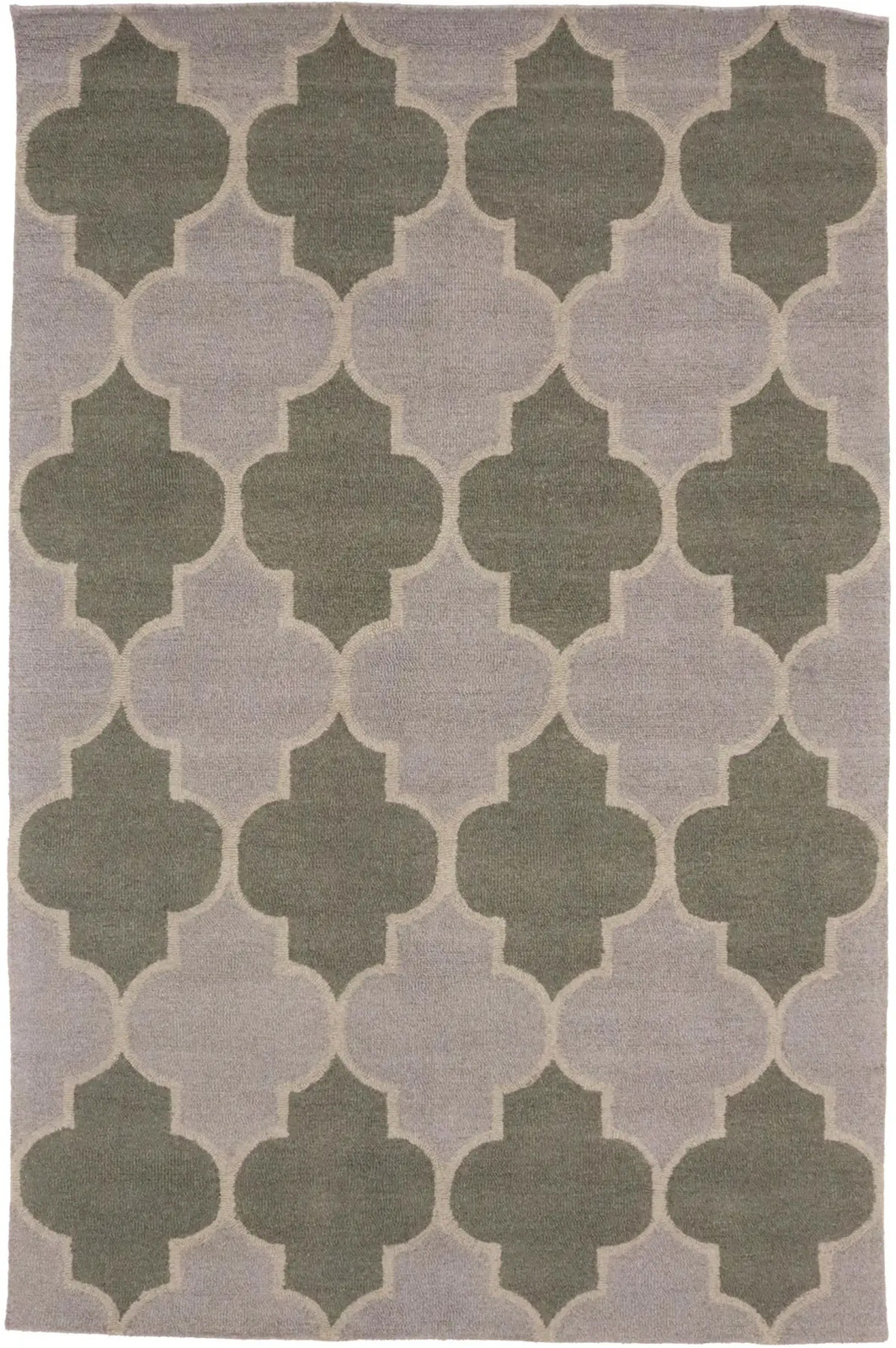 Multicolored Trellis Design Foyer 5X8 Hand-Tufted Modern Rug Home Decor Carpet