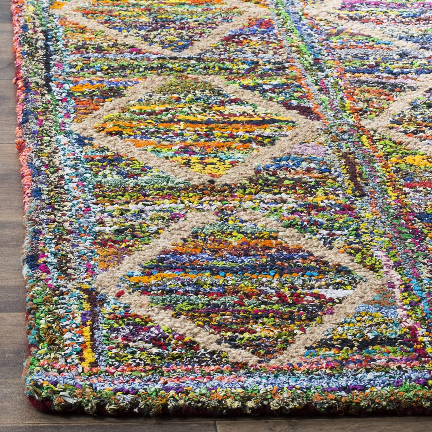 Nantucket Handmade Boho Runner Rug 2’3″ x 9′ for High Traffic Areas