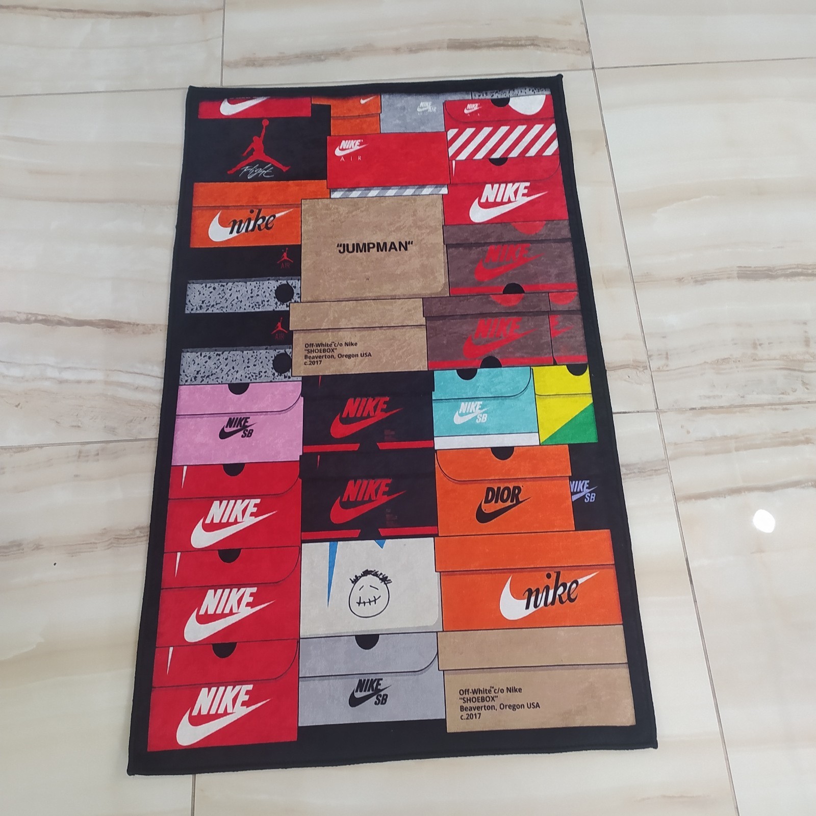Sneaker Box Rug, Shoe Box Themed Hypebeast Sneaker, Shoes Box Carpet, Sneakers
