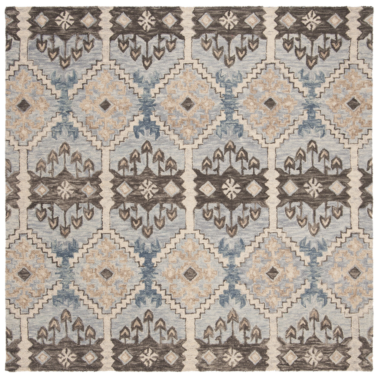 SAFAVIEH Aspen APN512M Handmade Light Blue / Cream Rug