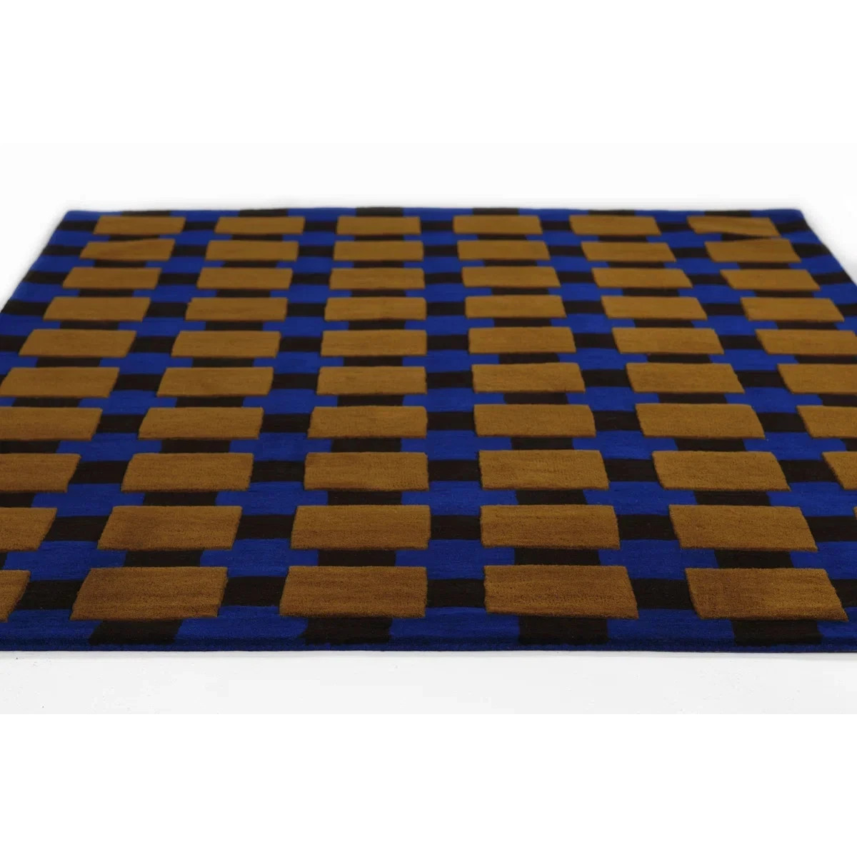 Handmade Traditional Hand Tufted Yellow Nz Wool Carpet Bedroom 10×12