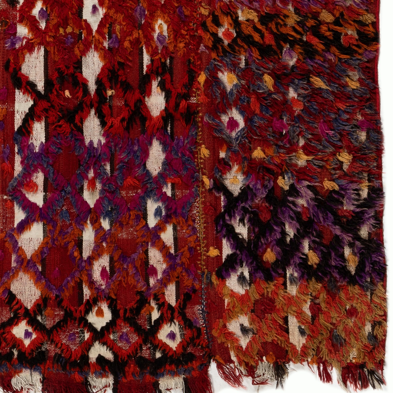 4.3×6 Ft Hand-woven Vintage Central Anatolian Kilim (Flat-weave)