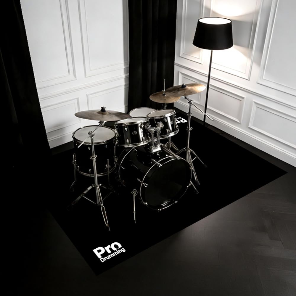 Non-Slip Drum Rug Mat 4x6ft – Noise Reduction Carpet for Electric & Jazz Drums