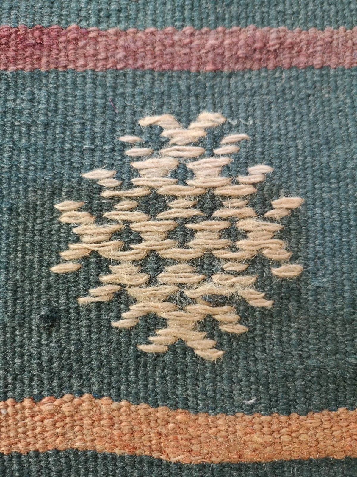 Blue Handmade Kilim Runner Rug, Vintage Turkish Ethnic Rug (2.6 x 10.9 ft)