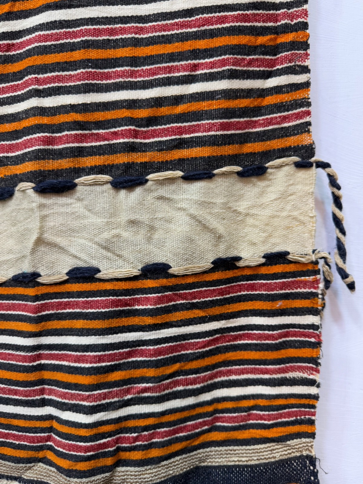 Vintage Beautiful Hand Woven Traditional Wool Weaving Kilim Rug 241×140 Cm