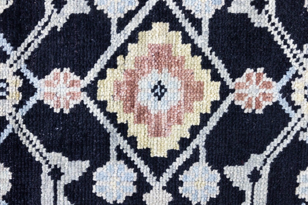 Handmade Floral Design Oversized Rug Wool Oriental Farmhouse Carpet 12X15 ft