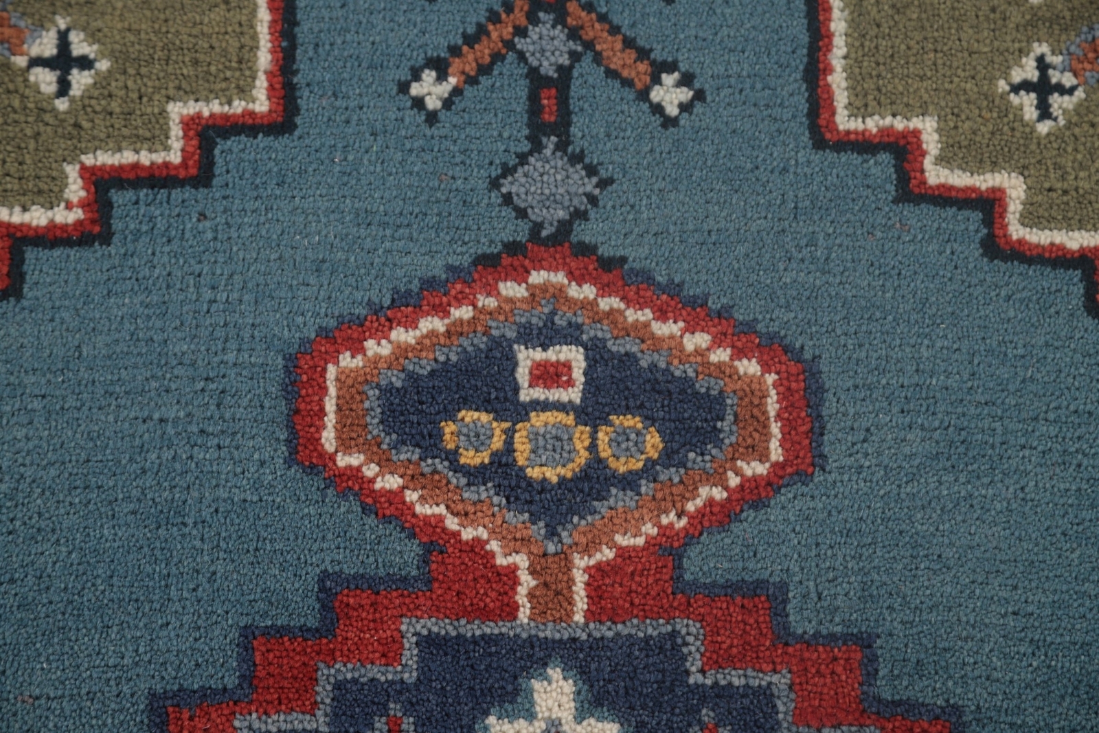Vibrant Kazak Room Size Rug Handmade Tradition Geometric Patterns Wool 4×6 ft