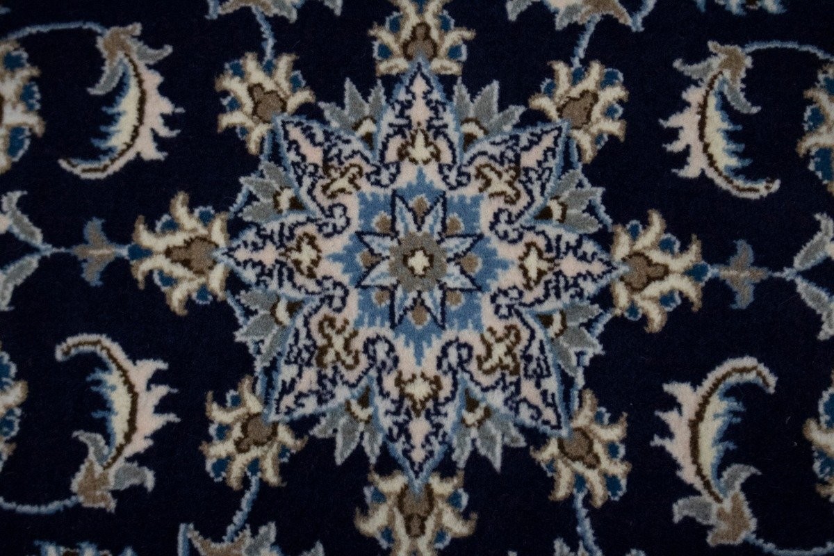 Handmade Traditional Navy Thick Pile Rug Small Oriental Area Home Carpet 3×4 ft