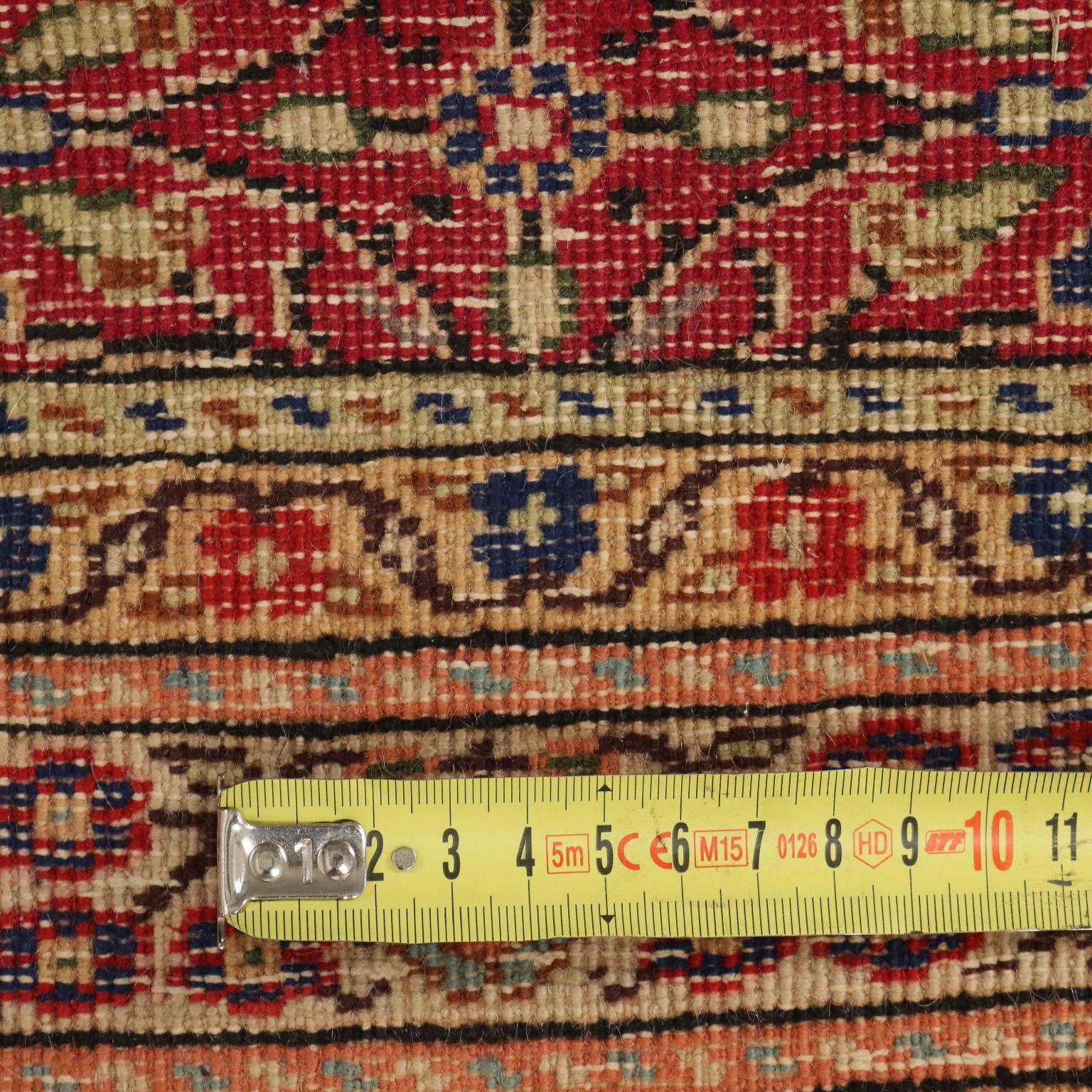Antique Kaisery Carpet Cotton Wool Thin Knot Turkey 53 x 34 In