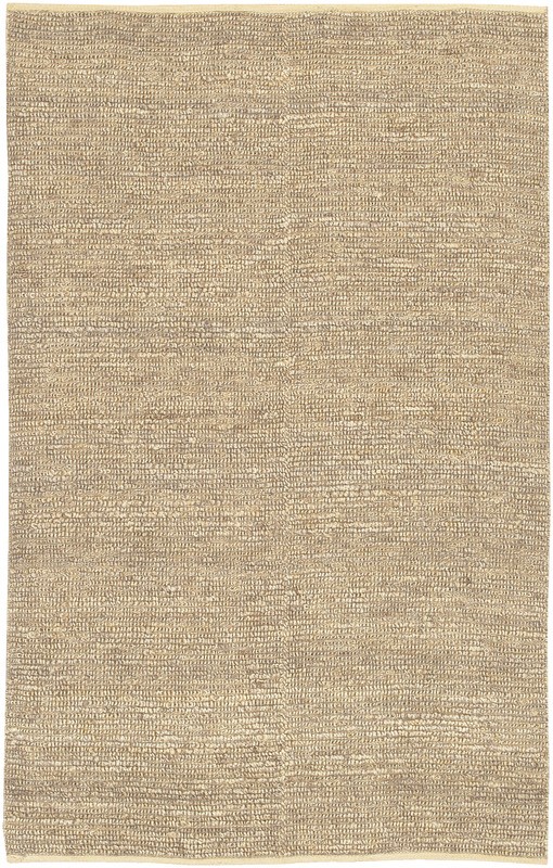 8×8 Carpet Beige Solid Jute Natural Area Rug Round COT-1930 – Aprx 8′ x 8′