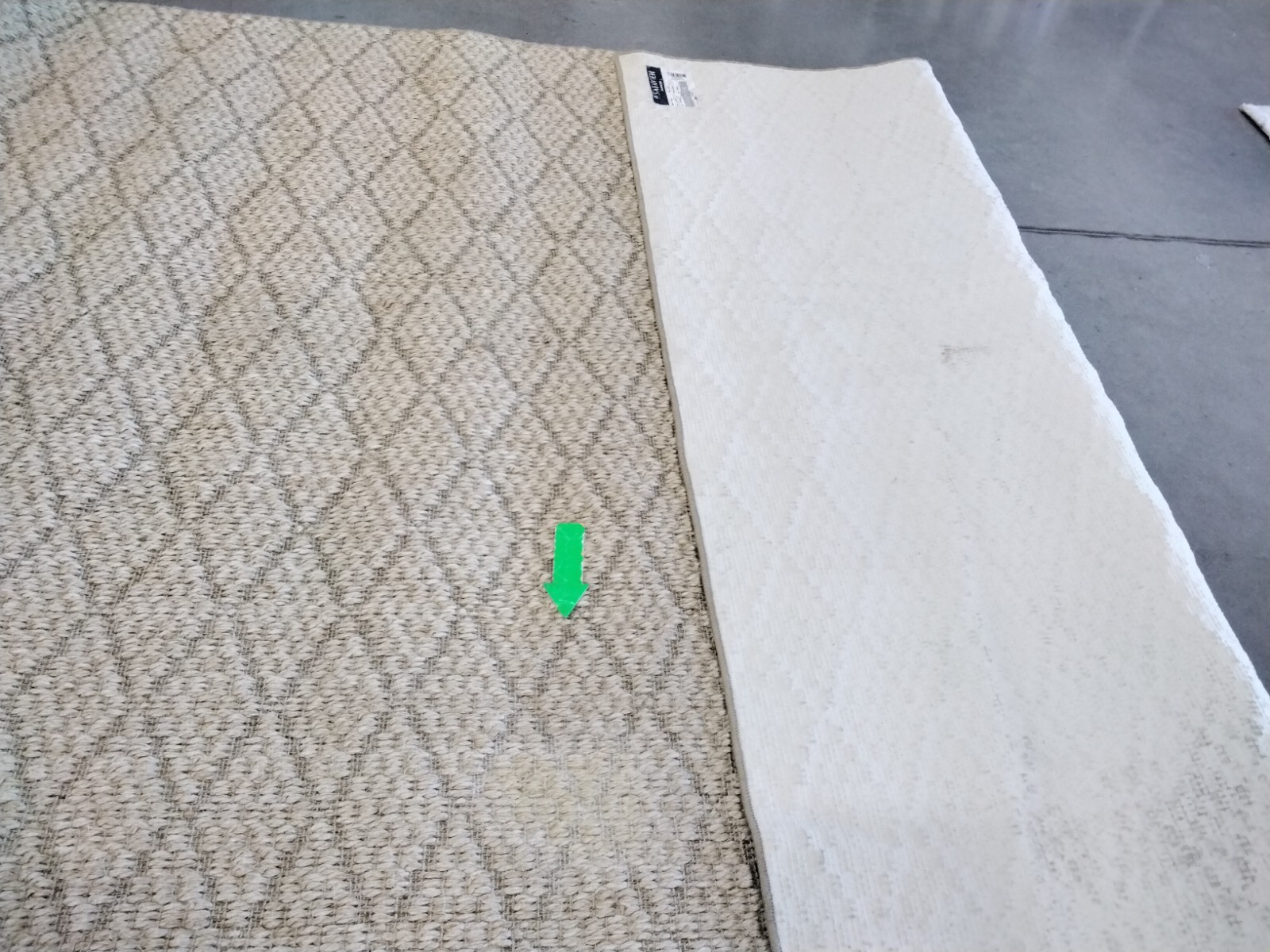 BEIGE / BEIGE 8′ X 10′ Back Stain Rug, Reduced Price 1172758259 PAB361A-8