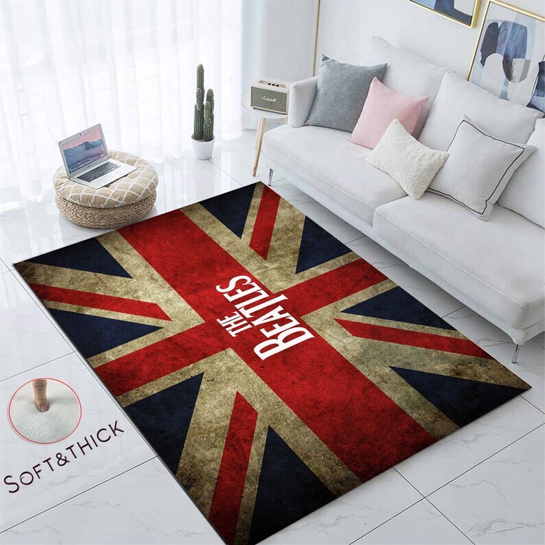 The Beatles Decor Rug, Music Rug, Best Valentine Gift for Beatles Lover
