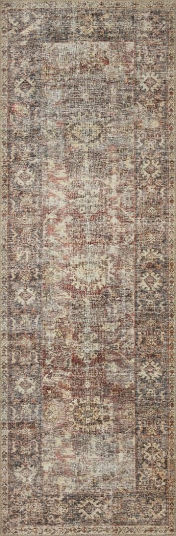 Loloi Amber Lewis Georgie Collection GER-06 Bordeaux/Antique 3’9″x5’6″ Rug