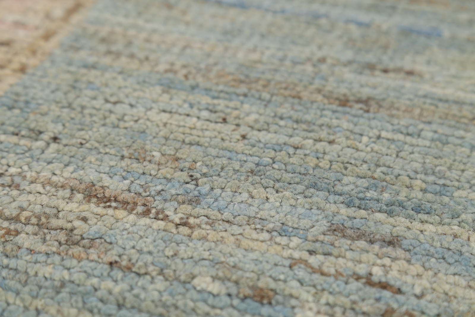Vegetable Dye Turkish Authentic Oushak Rug Hand-Knotted 5×8 ft Blue
