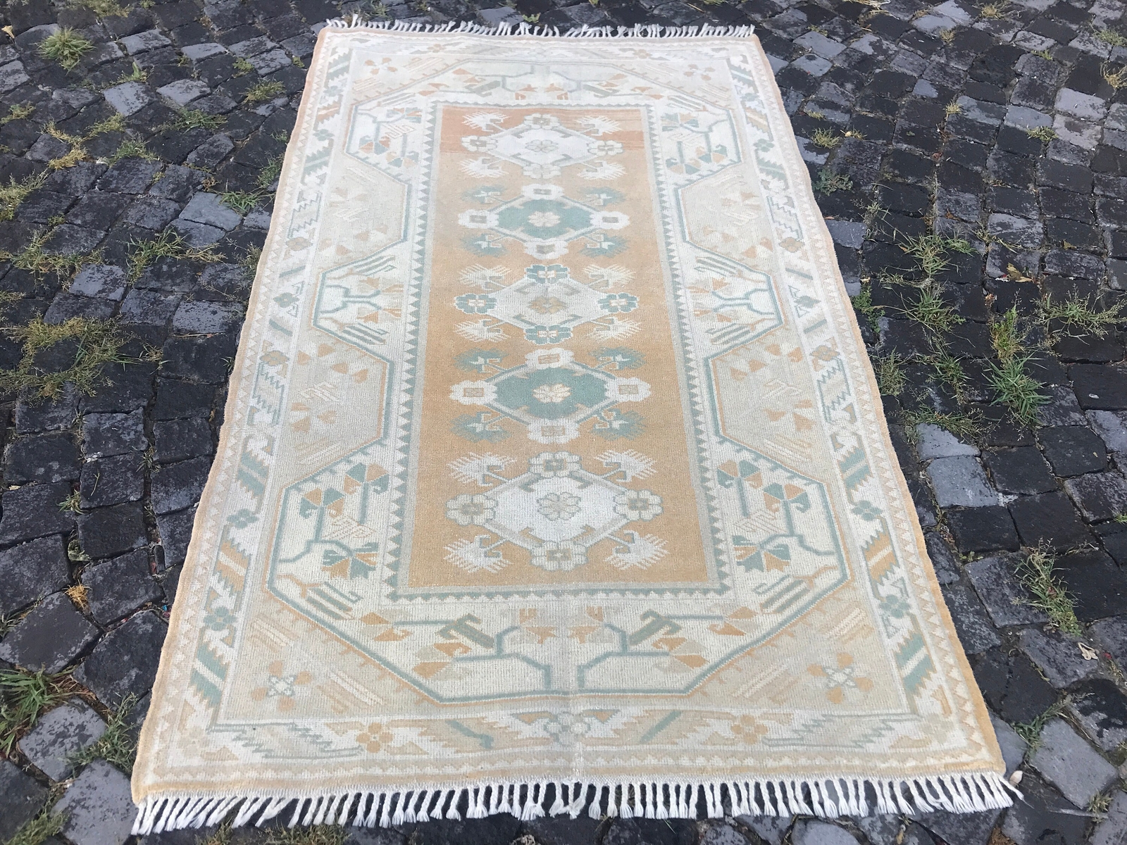 Handmade Rug Turkish Area Rug Vintage Rug Oushak Rug Antique Rug Bohemian Rug