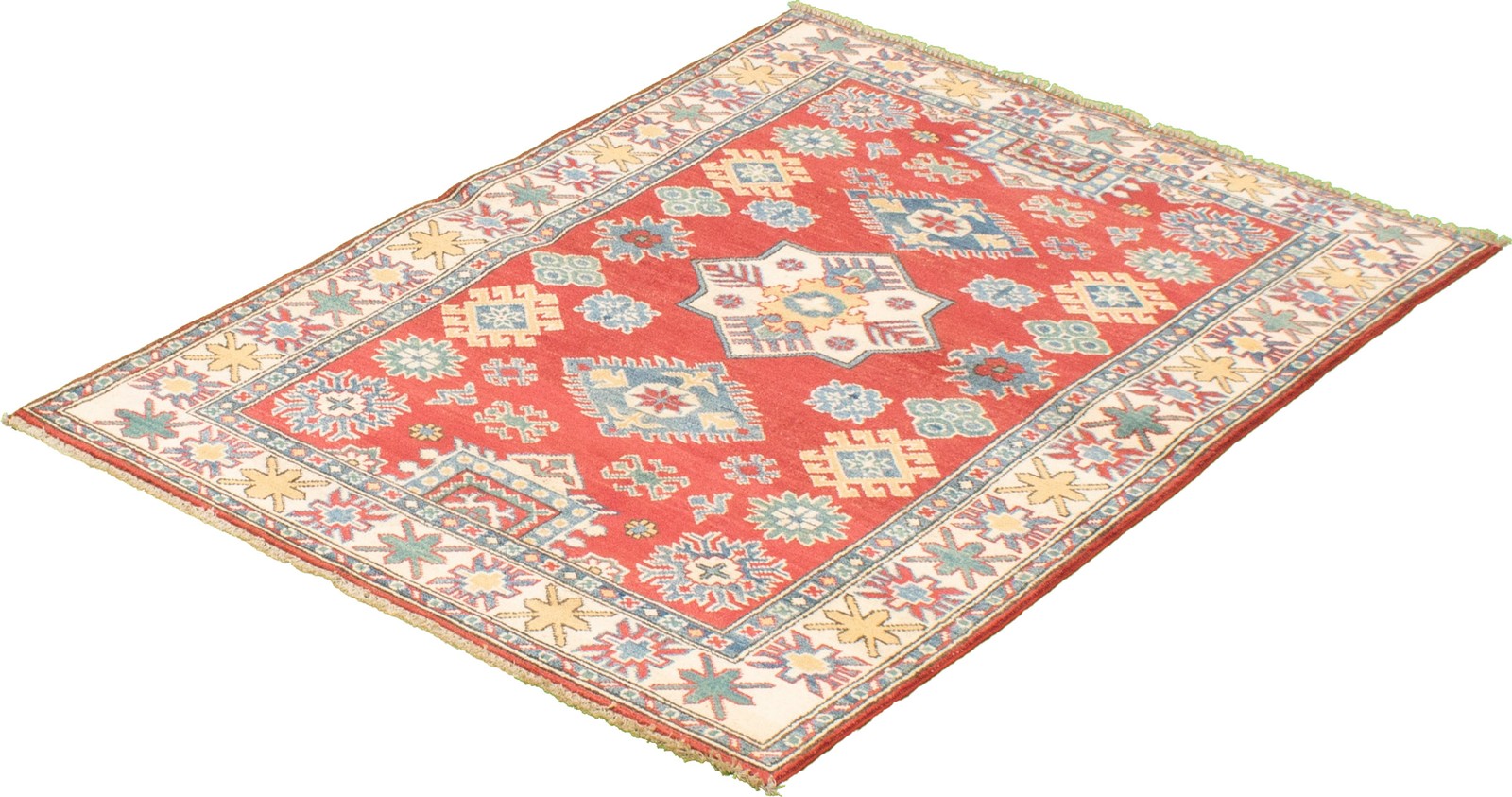 Traditional Hand Knotted Oriental Area Rug 3’11” x 5’8″ Wool Carpet