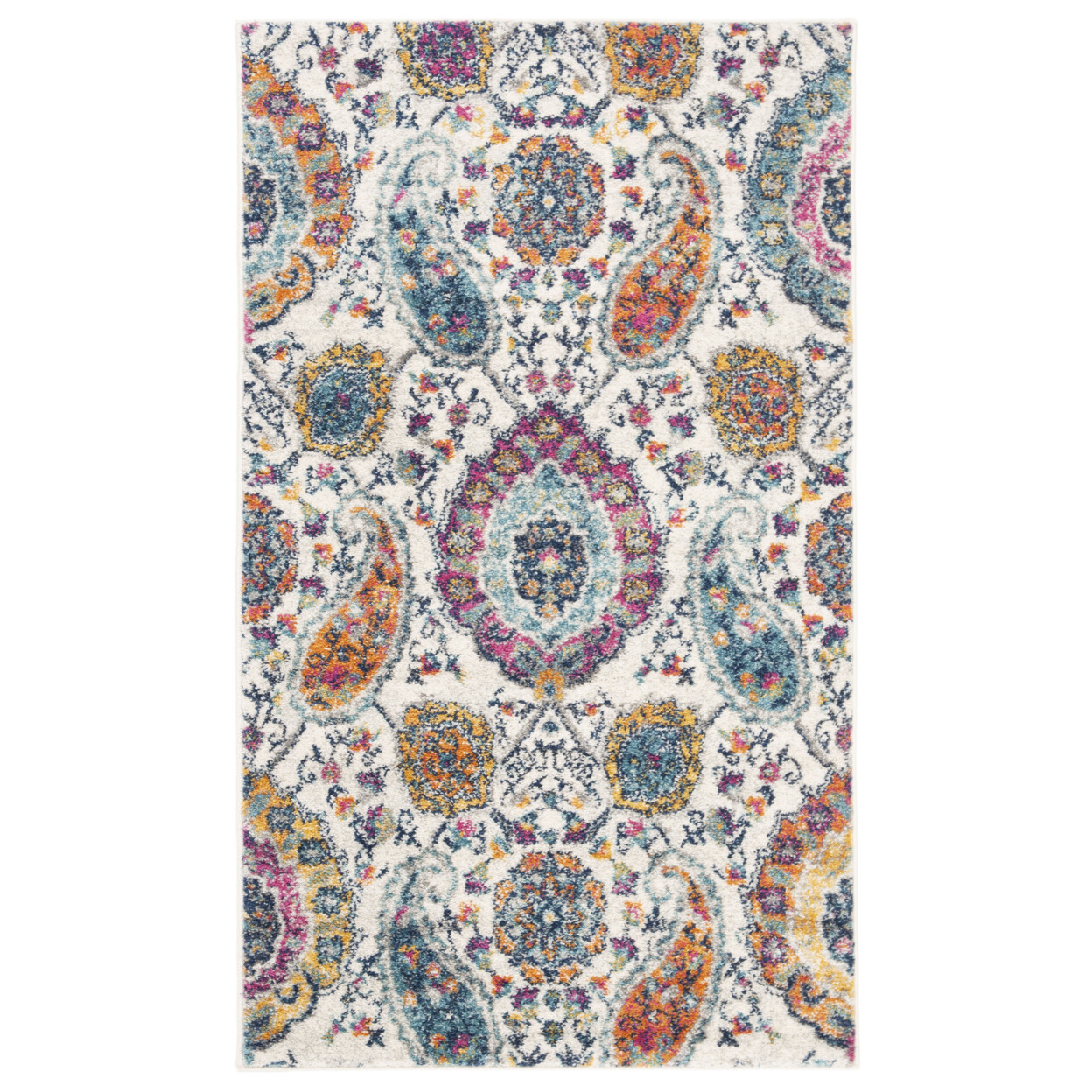 SAFAVIEH Madison Collection MAD600B Cream / Multi Rug