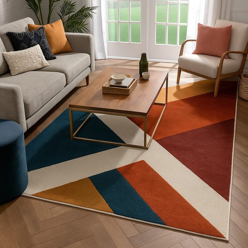 SABA RUGS MULTI COLOR (BOLD GEOMETRIC HARMONY)