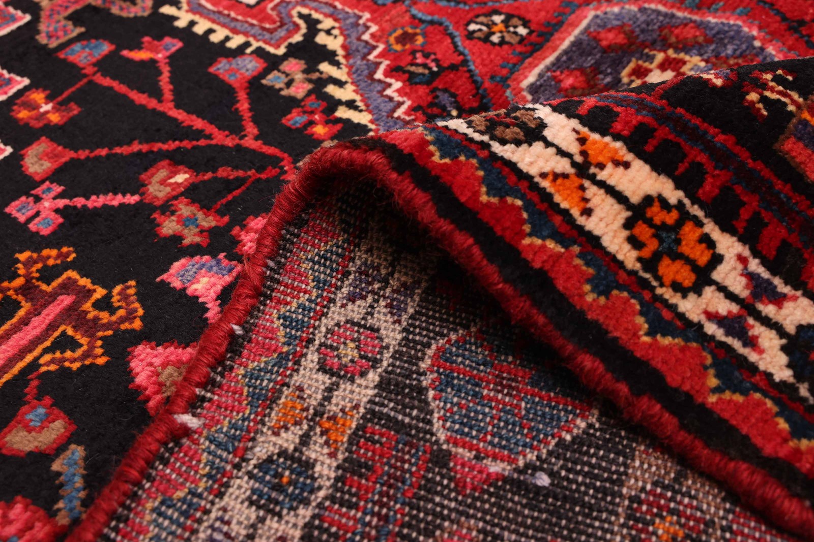 Vintage Hand-Knotted Area Rug 4’5″ x 6’3″ Traditional Oriental Wool Carpet