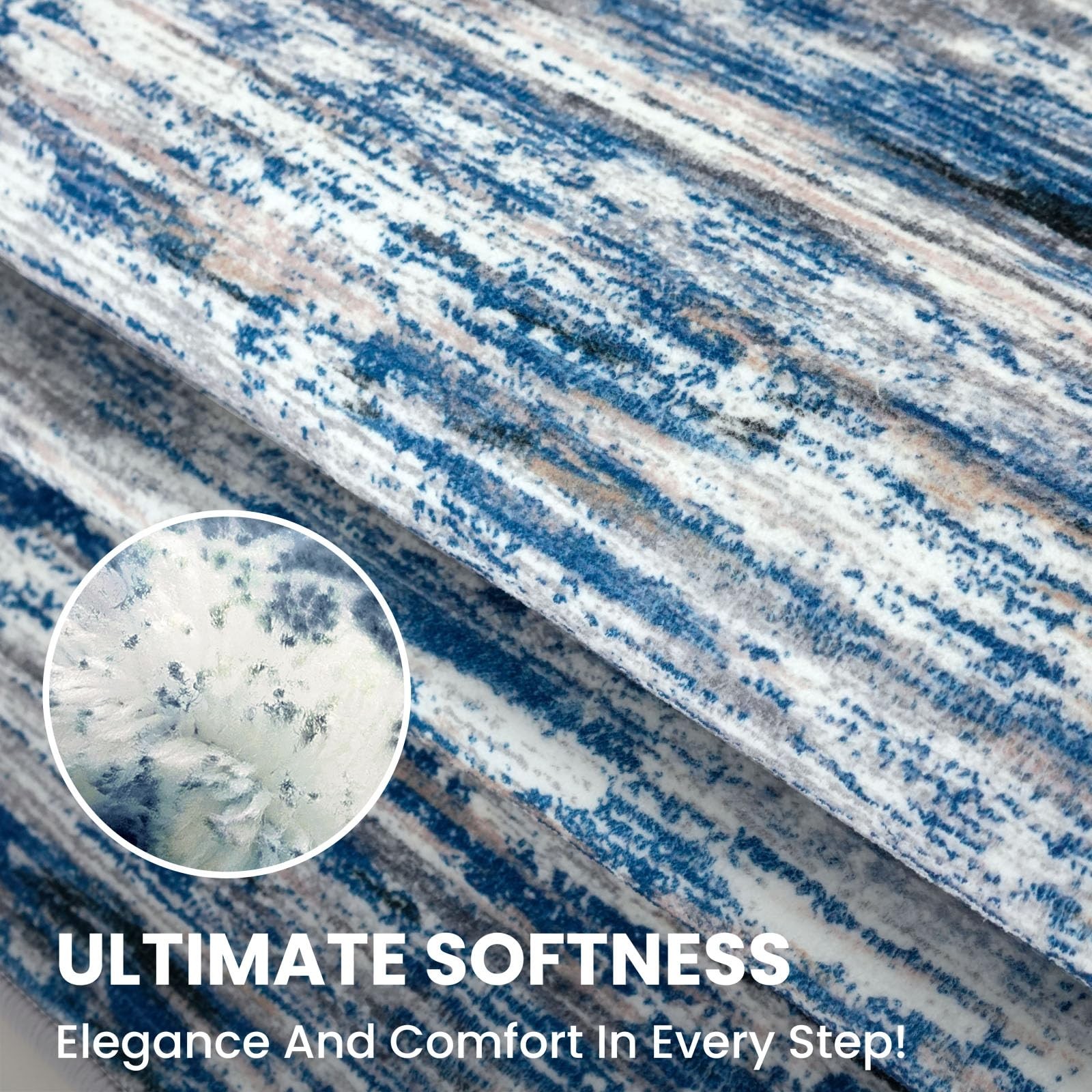2×3 Navy Blue Gray Neutral 2′ x 3′ (Rectangular) Navy Blue/Gray/Neutral/Multi