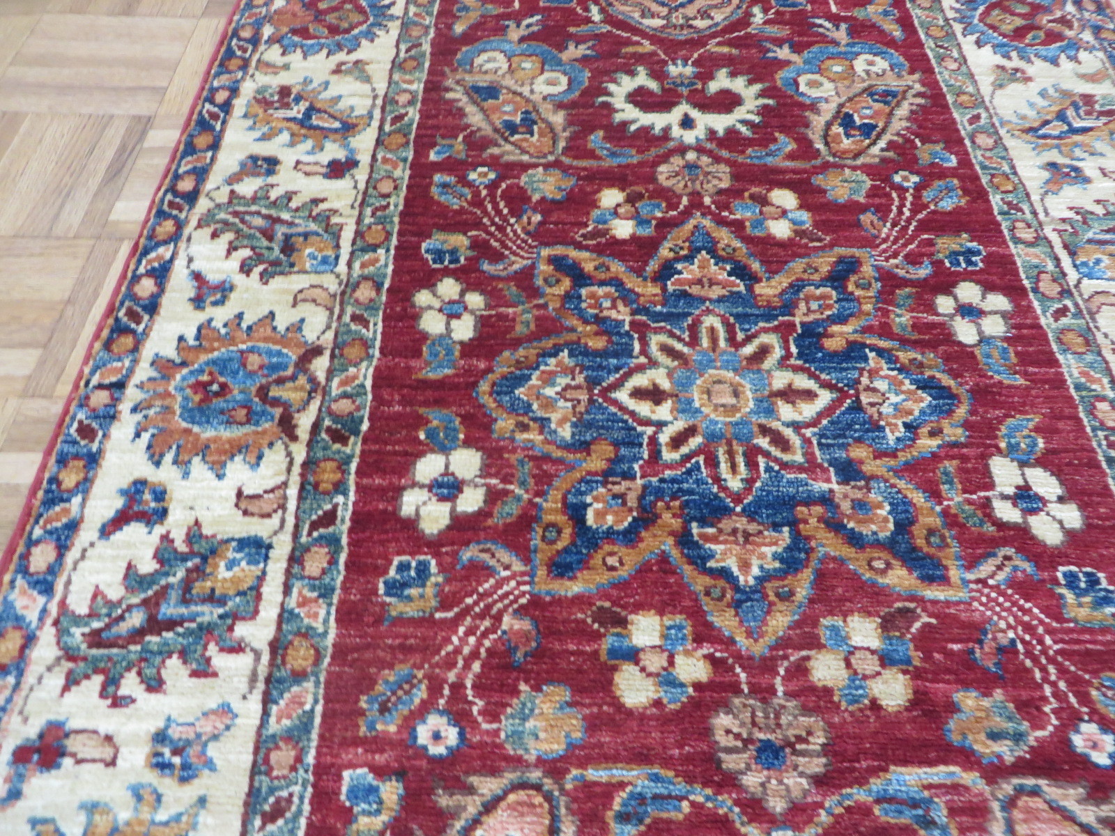 2’9 X 19’10 Runner Hand Knotted Tribal Red Super Kazak Oriental Rug G5659