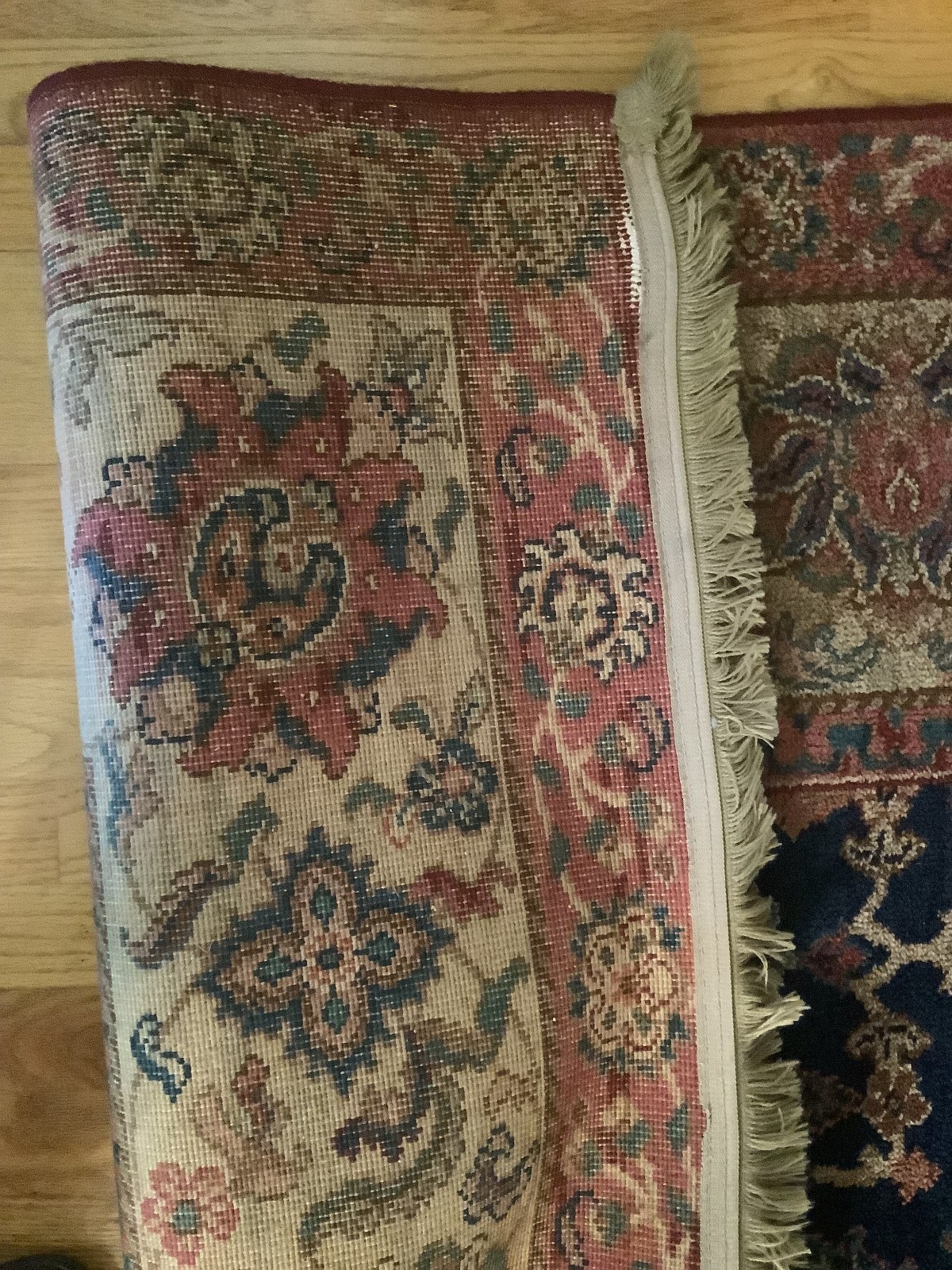 5’9″ x 9′ Karastan Herat Floral Design Oriental Rug – Full Pile – Made in USA