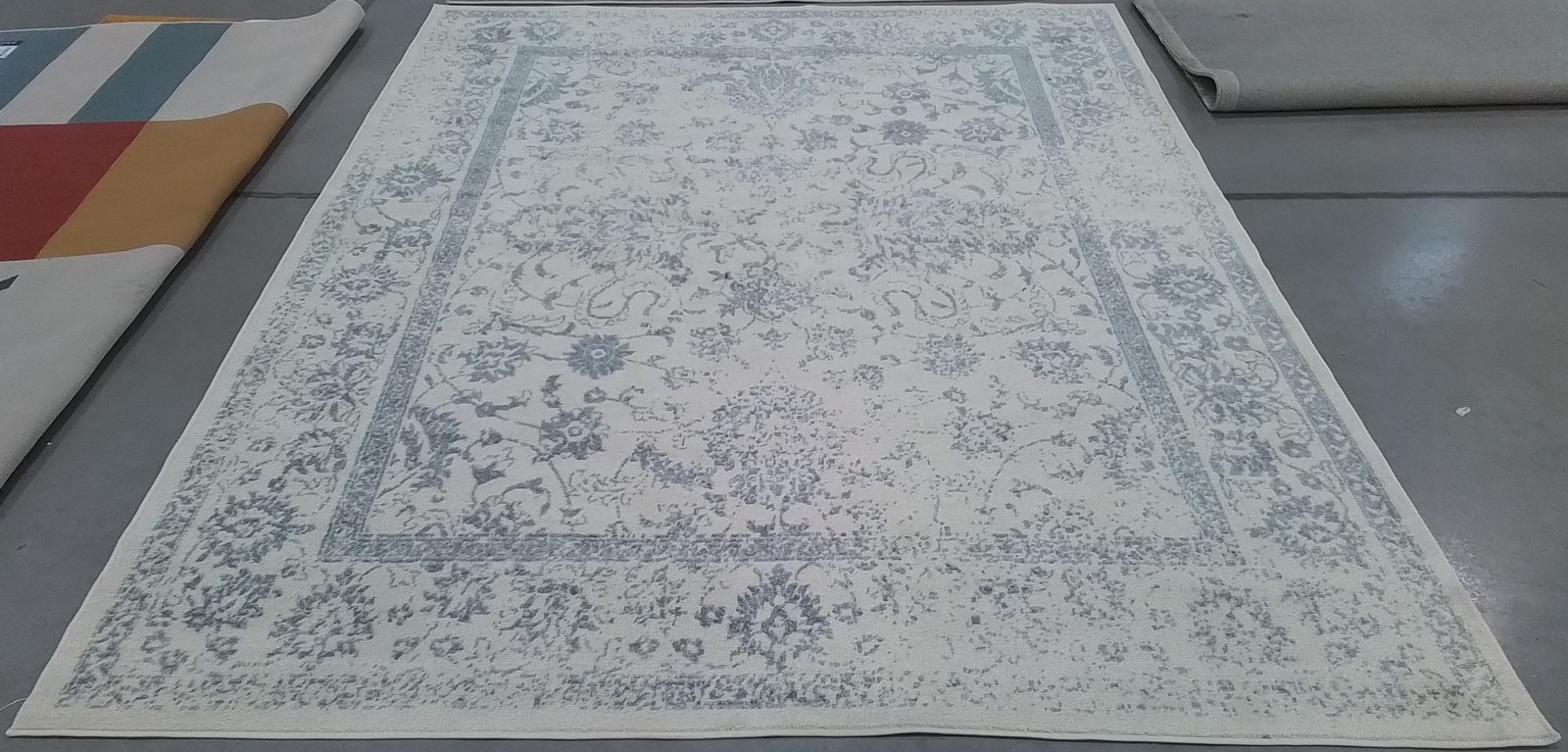 IVORY / SLATE 8′-0″ x 10′-0″ Back Stain Rug, Reduced Price 1172802496 ADR109S-8