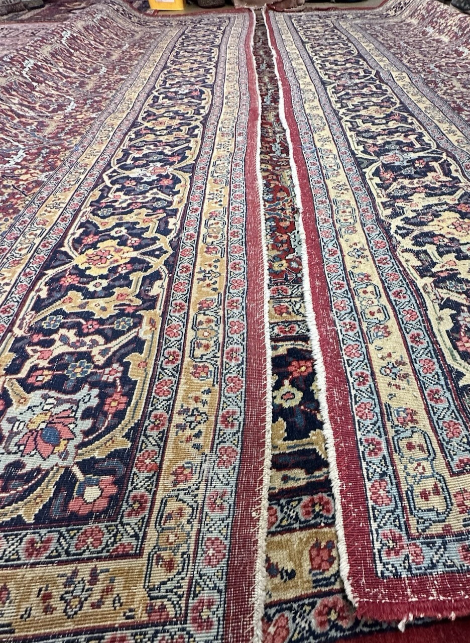 Auth: 1930’s Antique Kurdish North West Rug Mystical ART Beauty Red 9×12