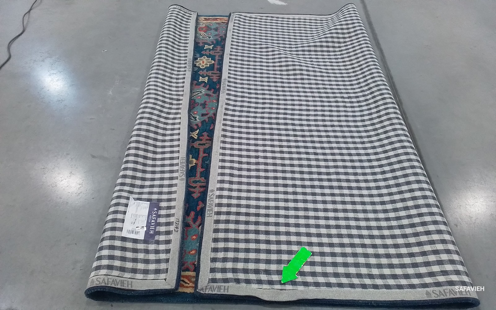 BLUE / MULTI 7′-0″ x 9′-0″ Damaged Binding Rug Reduced Price 1172802849 HG422M-7