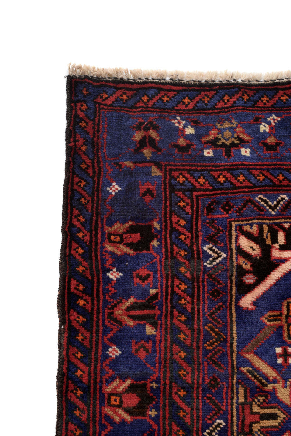 4′ x 7′ Afghan Ethnic Rug Handmade Wool Carpet # P1255