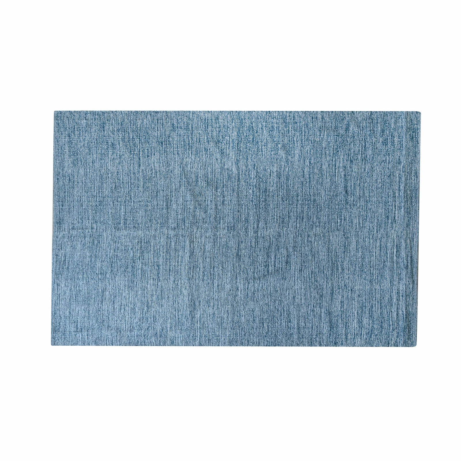 Teal Blue 5×7′ Area Rug Cotton Reversible Living Room Bedroom Home Decor Carpet