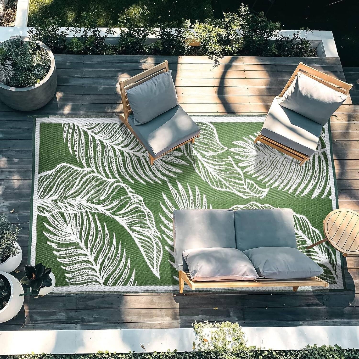Alfombra De Paja De Plástico Para Exteriores, Ideal Para Camping, Picnic Y Playa