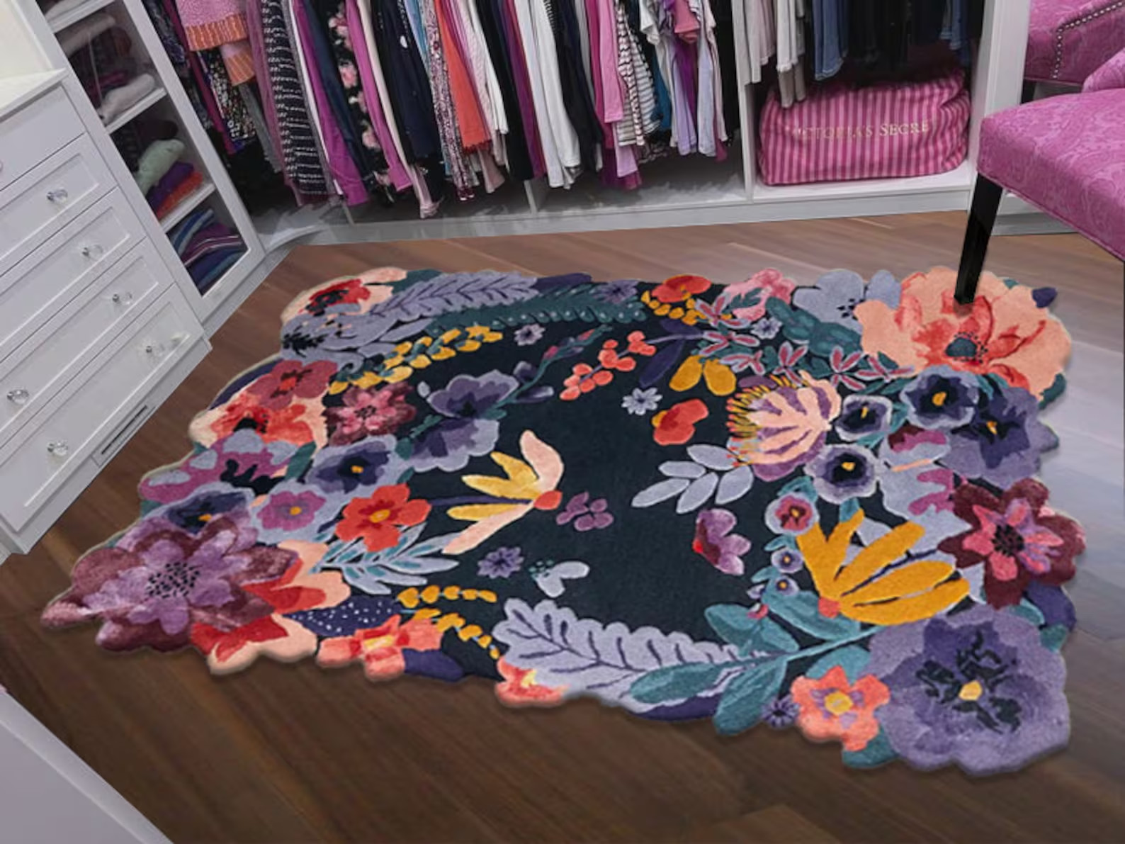 Jardin Rug Hand Tufted Area Rug 100% Woolen Rug for Bedroom, Rugs for Livingroom
