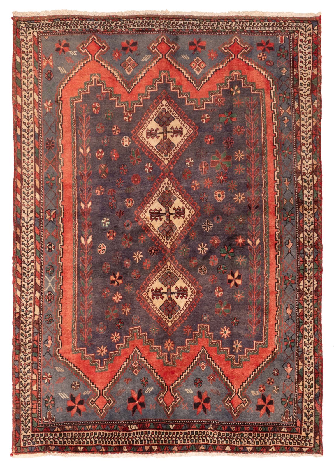 Vintage Traditional Hand-Knotted Area Rug 5’3″ x 7’3″ Oriental Wool Carpet