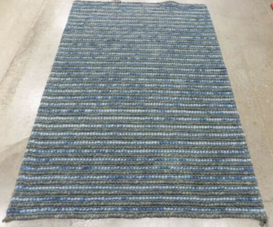 DARK BLUE / MULTI 4′ X 6′ Damage Binding Rug Reduced Price 1172564948 BOH525G-4