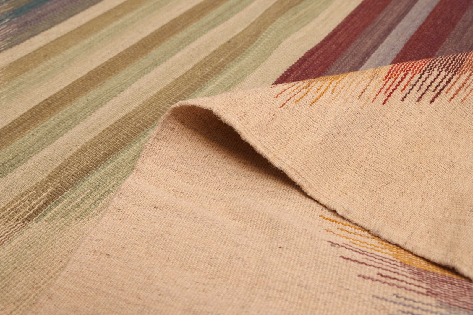 Vintage Hand Woven Area Rug 7’7″ x 9’11” Traditional Wool Oriental Carpet
