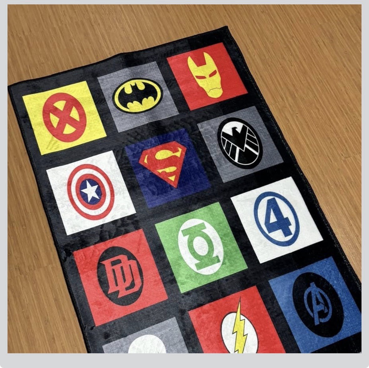 Avengers Super Hero Boy Kid Area Rug Superhero Icons Kids Room Carpet 34 X 23