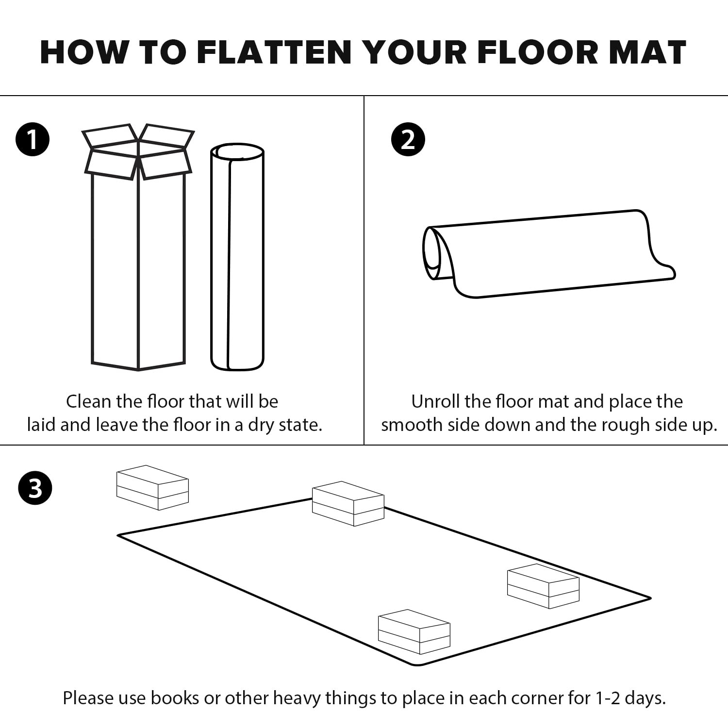 Clear Floor Mat for Home, 4’×6′ Large Non-Slip Plastic Rug for Under Kitchen …