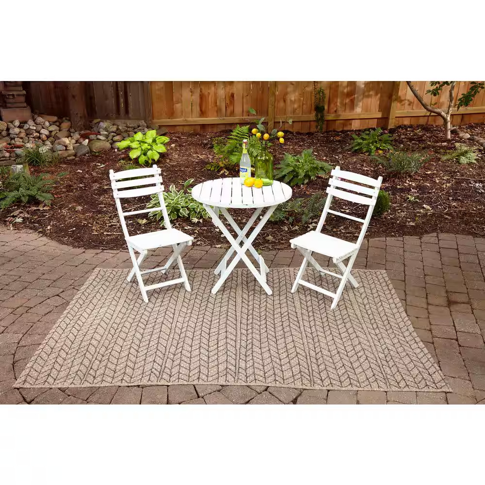 Como Tan 2 Ft. 7 In. X 7 Ft. 6 In. Indoor/Outdoor Runner Rug