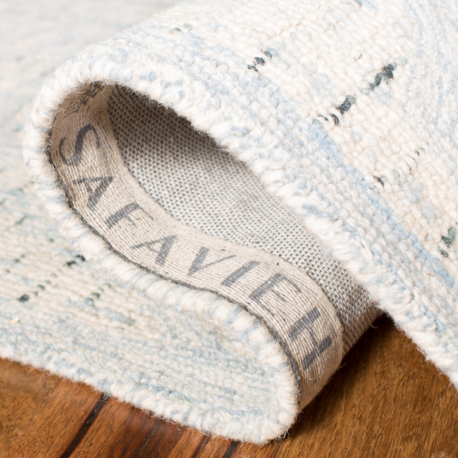Safavieh Hand Tufted Abstract Collection Ivory / Turquoise Area Rugs – ABT474K