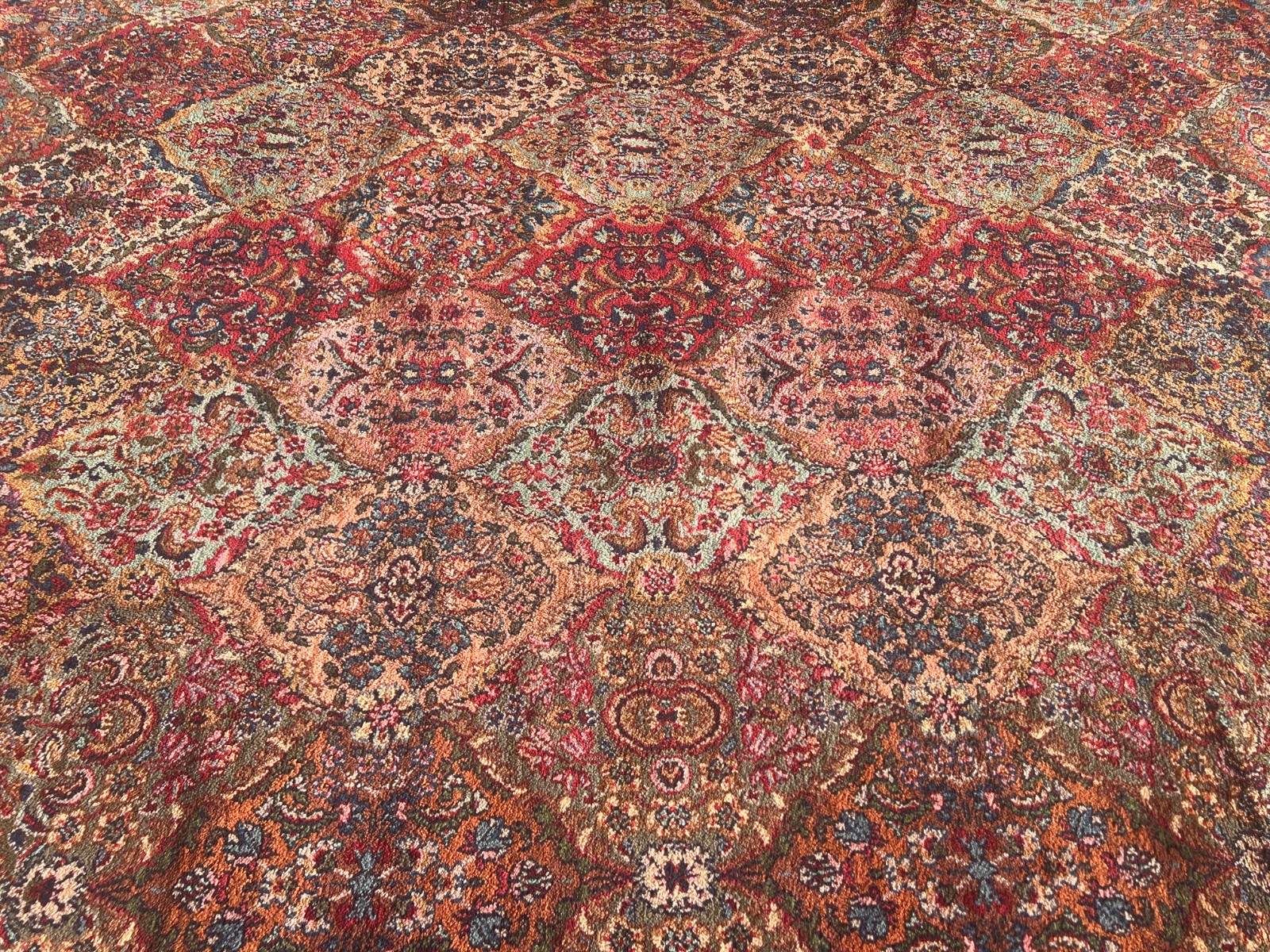 10′ x 14’3″ Karastan Kirman Design Oriental Rug – Full Pile – Made in USA