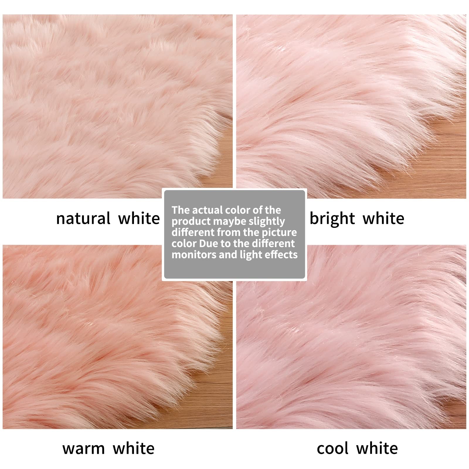 Ultra Soft Faux Sheepskin Fur Rug Fluffy Rug for Bedroom Fuzzy Carpet for Liv…