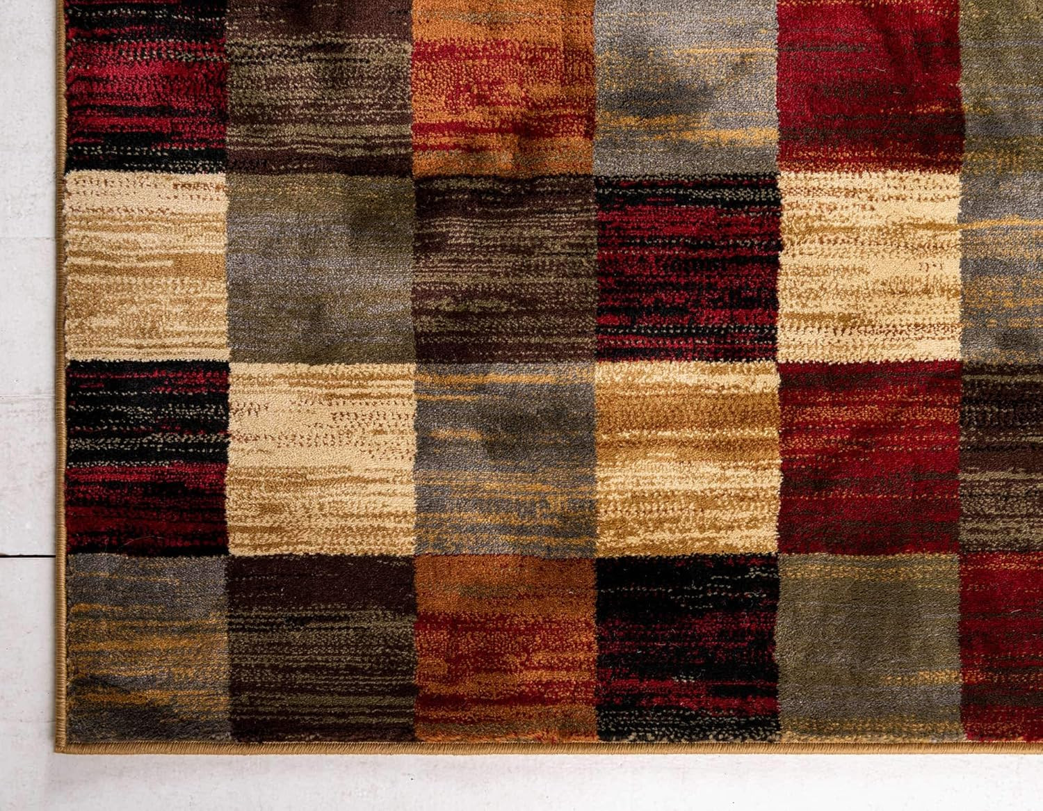 Gava Barista Collection 5’3″ x 8′ Multi/Brown Rectangle Area Rug