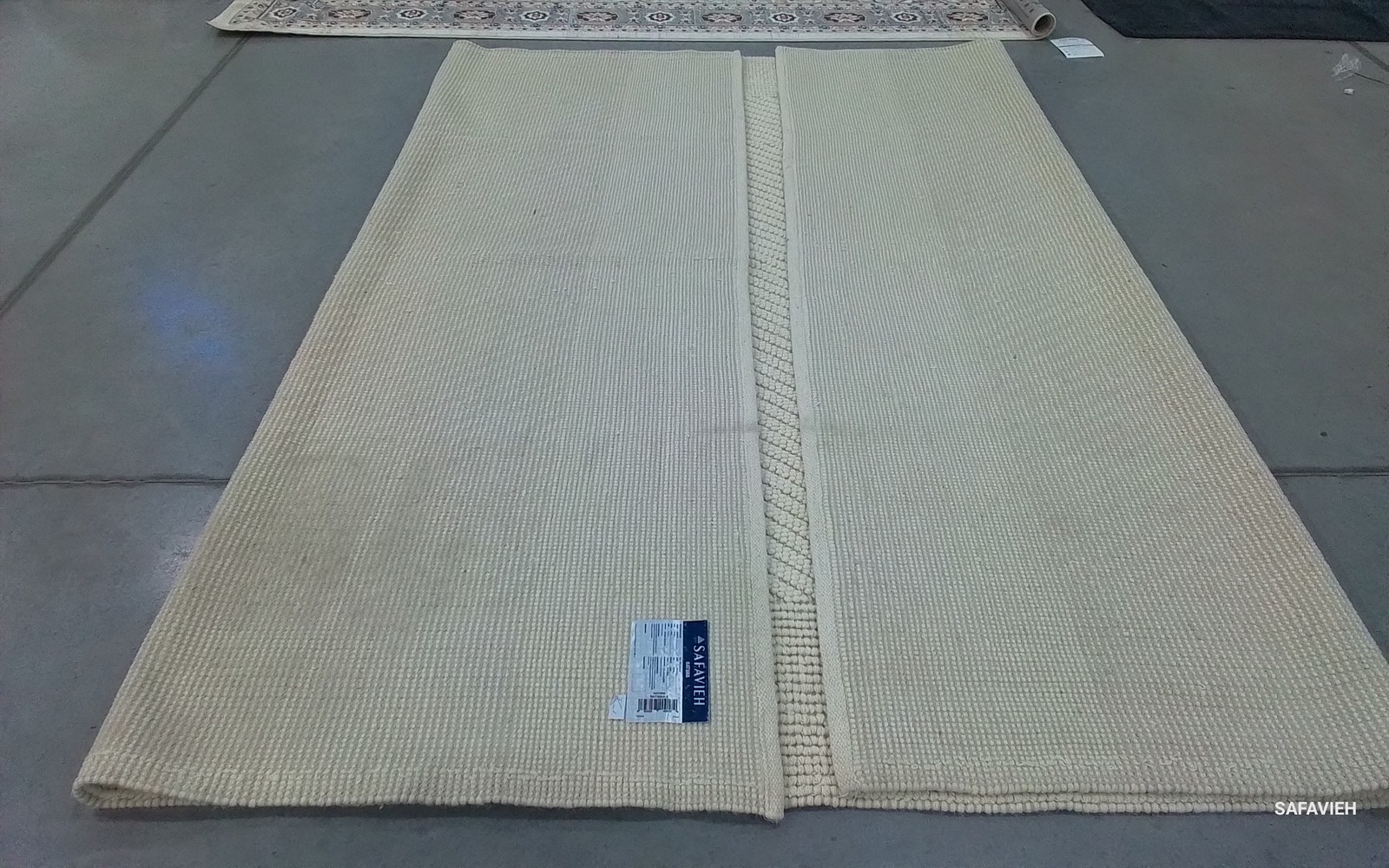 IVORY 9′-0″ x 12′-0″ Back Stain Rug, Reduced Price 1172804948 NAT450A-9
