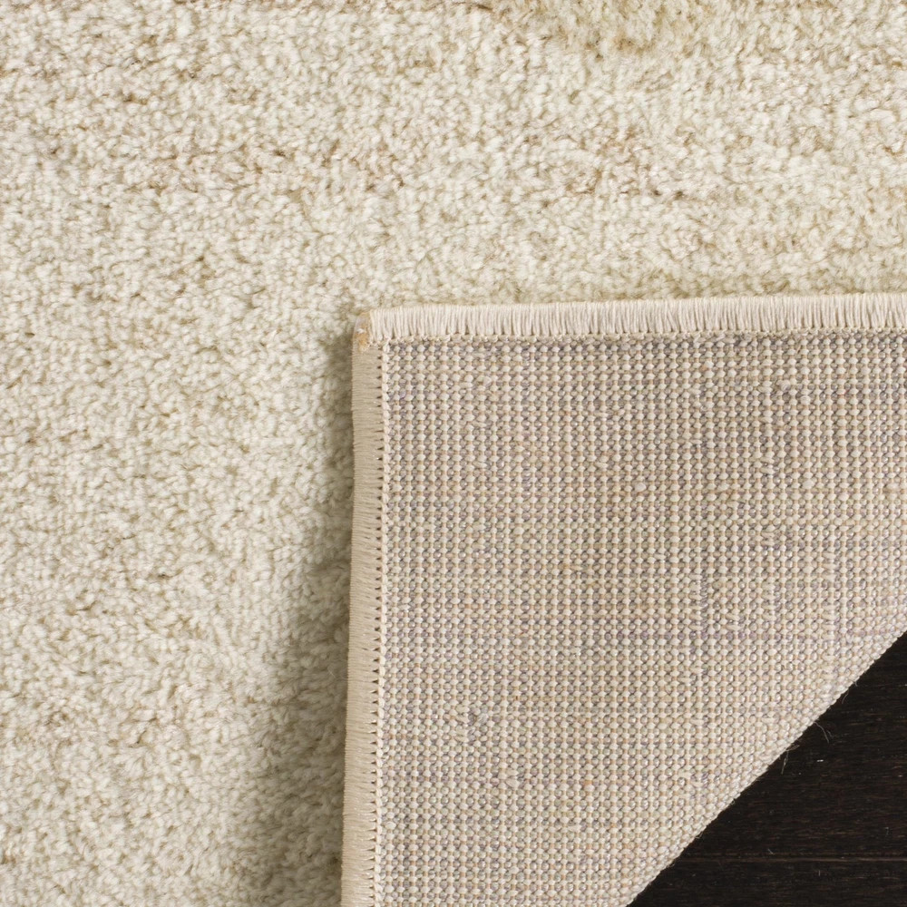 Adirondack Collection Area Rug – 6′ Square, Champagne & Cream, Modern Ombre D…
